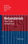 Image for Metamaterials: theory, design, and applications
