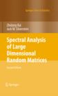 Image for Spectral analysis of large dimensional random matrices
