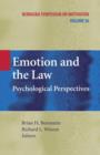 Image for Emotion and the law  : psychological perspectives