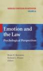 Image for Emotion and the law: psychological perspectives : v. 56