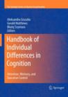Image for Handbook of Individual Differences in Cognition