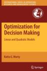 Image for Optimization for Decision Making