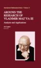 Image for Around the research of Vladimir Maz&#39;ya.: (Analysis and applications)