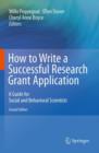 Image for How to Write a Successful Research Grant Application : A Guide for Social and Behavioral Scientists