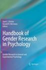 Image for Handbook of Gender Research in Psychology : Volume 1: Gender Research in General and Experimental Psychology