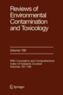 Image for Reviews of environmental contamination and toxicologyVol. 190
