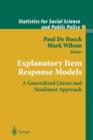Image for Explanatory item response models  : a generalized linear and nonlinear approach
