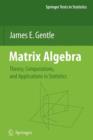 Image for Matrix algebra  : theory, computations, and applications in statistics