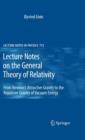 Image for Lecture Notes on the General Theory of Relativity