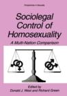 Image for Sociolegal Control of Homosexuality