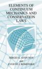 Image for Elements of continuum mechanics and conservation laws