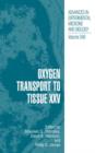Image for Oxygen Transport to Tissue XXV