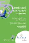 Image for Distributed embedded systems  : design, middleware and resources