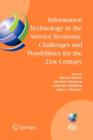 Image for Information technology in the service economy  : challenges and possibilities for the 21st century