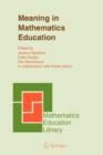 Image for Meaning in Mathematics Education
