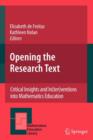 Image for Opening the Research Text