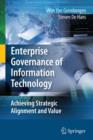 Image for Enterprise Governance of Information Technology : Achieving Strategic Alignment and Value