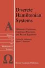 Image for Discrete Hamiltonian Systems