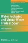 Image for Water footprint and virtual water trade in Spain  : policy implications