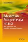 Image for Advances in Entrepreneurial Finance : With Applications from Behavioral Finance and Economics