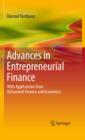 Image for Advances in entrepreneurial finance: with applications from behavioral finance and economics