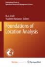 Image for Foundations of Location Analysis