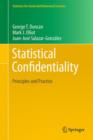Image for Statistical confidentiality  : principles and practice