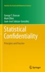 Image for Statistical confidentiality: principles and practice