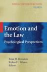 Image for Emotion and the Law : Psychological Perspectives