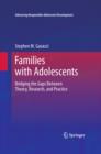 Image for Families with adolescents: bridging the gaps between theory, research, and practice