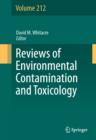 Image for Reviews of environmental contamination and toxicology. : Volume 212