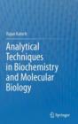 Image for Analytical Techniques in Biochemistry and Molecular Biology