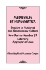 Image for Medievalia et Humanistica, No. 37