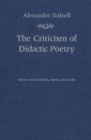 Image for The Criticism of Didactic Poetry