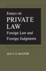 Image for Essays on Private Law: Foreign Law and Foreign Judgments