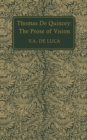 Image for Thomas De Quincey: The Prose of Vision