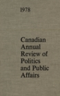 Image for Canadian Annual Review of Politics and Public Affairs 1978