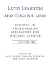 Image for Latin Learning and English Lore (Volumes I &amp; II): Studies in Anglo-Saxon Literature for Michael Lapidge : 14