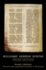 Image for Williams Hebrew Syntax (3rd Edition)