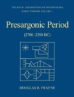 Image for Pre-Sargonic Period: Early Periods, Volume 1 (2700-2350 BC)