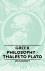 Image for Greek Philosophy - Thales To Plato