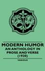 Image for Modern Humor - an Anthology in Prose and Verse - (1920)