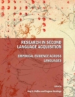 Image for Research in second language acquisition  : empirical evidence across languages