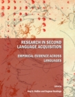 Image for Research in second language acquisition: empirical evidence across languages