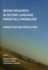 Image for Recent research in second language phonetics/phonology  : perception and production