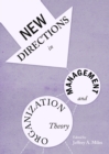 Image for New directions in management and organization theory
