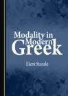 Image for Modality in modern Greek