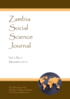 Image for Zambia Social Science Journal Vol. 2, No. 2 (November 2011)