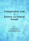 Image for Comparative law in Eastern and Central Europe