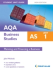 Image for AQA AS business studies.: (Planning and financing a business)